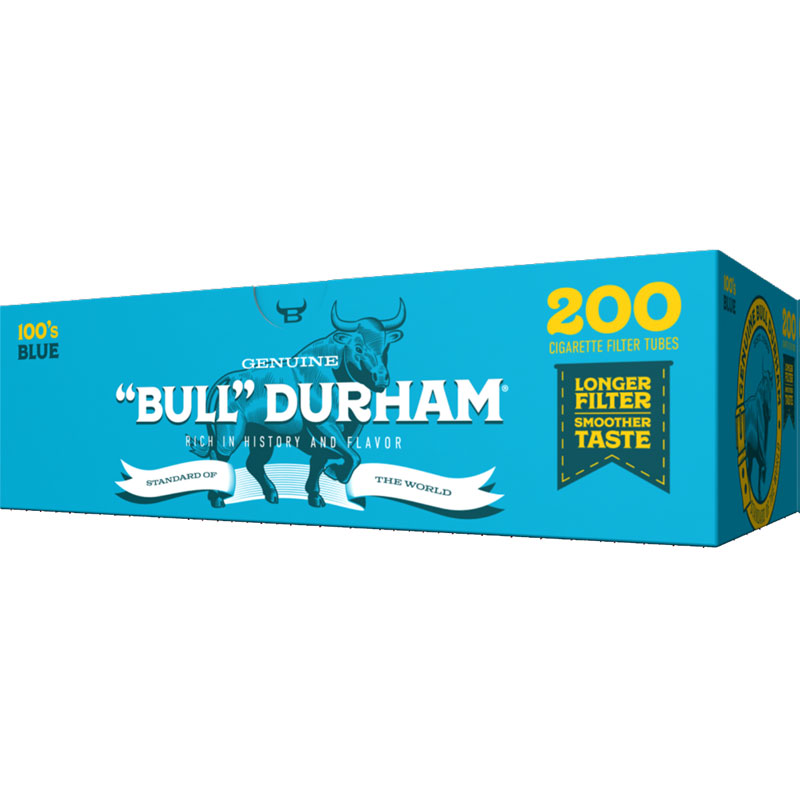 Bull Durham Tubes 200 ct - Blue - 100mm